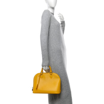 LOUIS VUITTON Epi Alma PM Citron