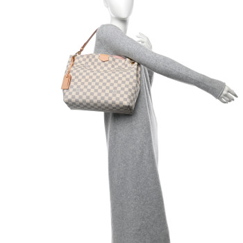 LOUIS VUITTON Damier Azur Graceful PM Rose Ballerine