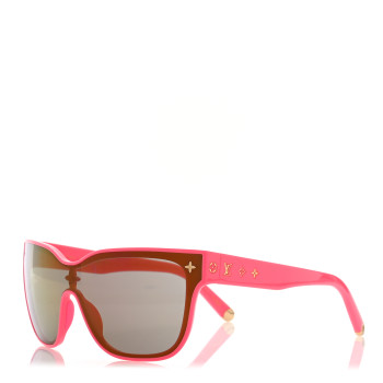 LOUIS VUITTON Acetate Nylon LV Shadow Square Sunglasses Z1844U Hot Pink
