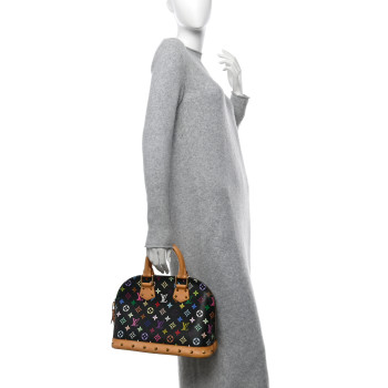 LOUIS VUITTON Monogram Multicolor Alma PM Black