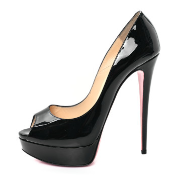 CHRISTIAN LOUBOUTIN Patent New Very Prive 120 Pumps 40 Black