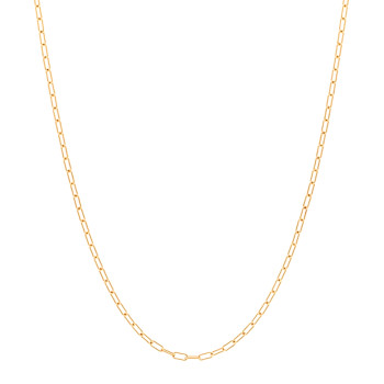 SAINT LAURENT Metal Chain Necklace Gold
