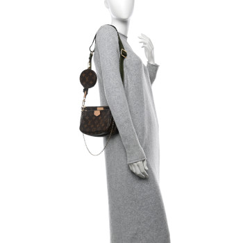 LOUIS VUITTON Monogram Multi Pochette Accessories Kaki