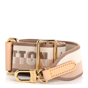 LOUIS VUITTON Jacquard Speedy Bandouliere 20 Shoulder Strap Beige