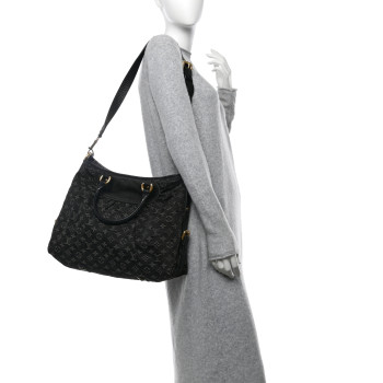 LOUIS VUITTON Denim Neo Cabby GM Black
