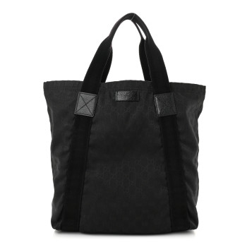 GUCCI GG Monogram Medium Handle Vertical Tote Black