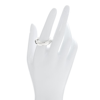 TIFFANY Sterling Silver Elsa Peretti Doughnut Band Ring 58 8.5