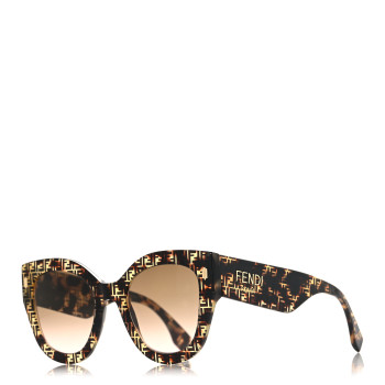 FENDI Acetate Fendi Roma Cat Eye Sunglasses FF 0435/S Havana