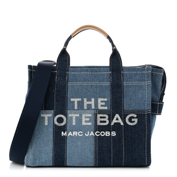 MARC JACOBS Denim Canvas Medium The Tote Bag Blue