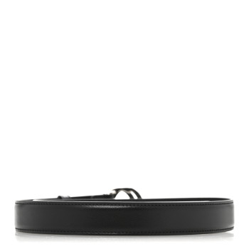GUCCI Calfskin Interlocking G Belt 75 30 Black