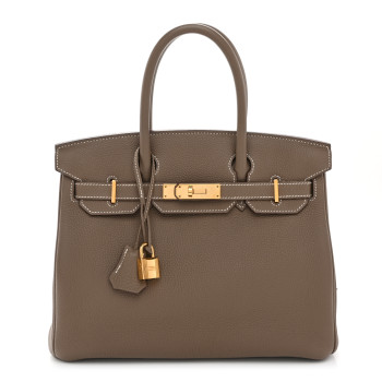 HERMES Togo Birkin 30 Etoupe