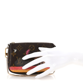 LOUIS VUITTON Monogram 2015 Christmas Animation Mini Pochette Accessories