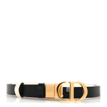 CHRISTIAN DIOR Calfskin 30 Montaigne Reversible Belt 90 36 Black Multicolor