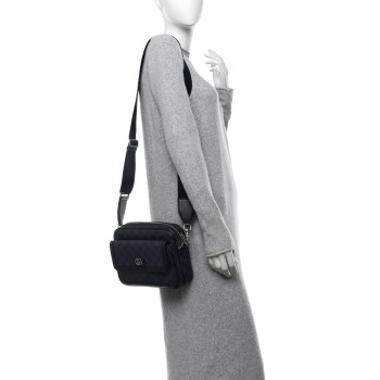 GUCCI Tender GG Supreme Monogram Textured Dollar Calfskin Ophidia Small Crossbody Bag Dark Blue