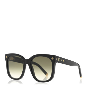 LOUIS VUITTON Acetate My Monogram Cat Eye Sunglasses Z1729E Black