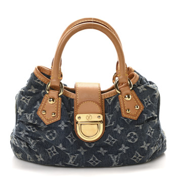 LOUIS VUITTON Monogram Denim Pleaty Blue
