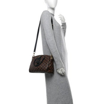 LOUIS VUITTON Damier Ebene Odeon Tote PM Black