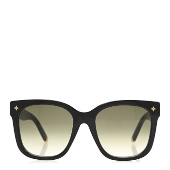 LOUIS VUITTON Acetate My Monogram Cat Eye Sunglasses Z1729E Black
