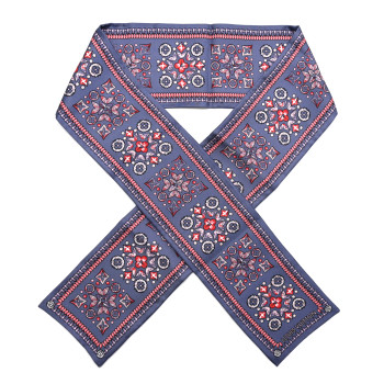 LOUIS VUITTON Silk Monogram Giant Lvrtual Flowers Bandeau Denim