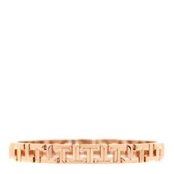 TIFFANY 18K Rose Gold Narrow T True Bracelet
