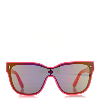 LOUIS VUITTON Acetate Nylon LV Shadow Square Sunglasses Z1844U Hot Pink