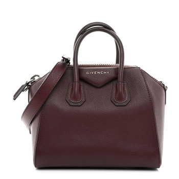 GIVENCHY Sugar Goatskin Mini Antigona Oxblood