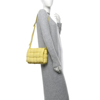 BOTTEGA VENETA Nappa Maxi Intreccio Padded Cassette Crossbody Bag Sherbert