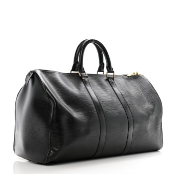 LOUIS VUITTON Epi Keepall 45 Black