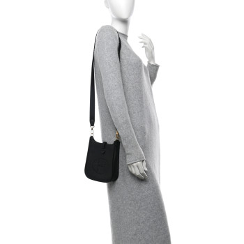 HERMES Taurillon Clemence Evelyne TPM Black