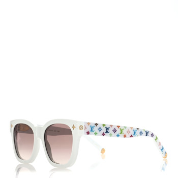 LOUIS VUITTON LV X TM Acetate My Monogram Sunglasses Z2725W White Multicolor