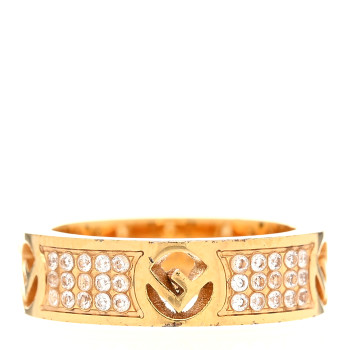 FENDI Crystal FF Ring S Gold