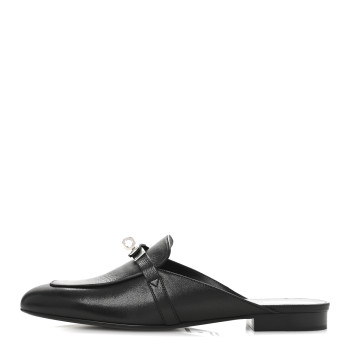 HERMES Goatskin Oz Mules 40 Black HERMES Goatskin Oz Mules 40 Black