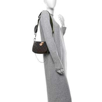 LOUIS VUITTON Monogram Multi Pochette Accessories Kaki