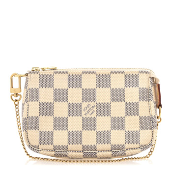 LOUIS VUITTON Damier Azur Mini Pochette Accessories
