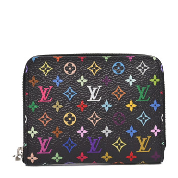 LOUIS VUITTON LV x TM Monogram Multicolor Zippy Coin Purse Black