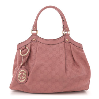 GUCCI Guccissima Medium Sukey Tote Rose
