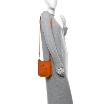 HERMES Taurillon Clemence Evelyne TPM Abricot
