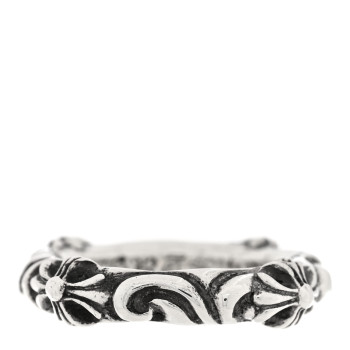 CHROME HEARTS Sterling Silver Cross Band Ring 54 7