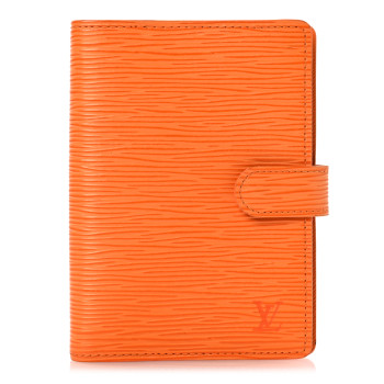 LOUIS VUITTON Epi Small Ring Agenda Cover Mandarin