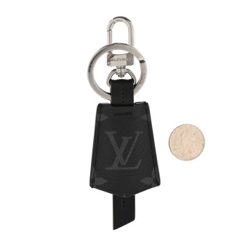 LOUIS VUITTON Monogram Eclipse Clochette Bag Charm Key Holder