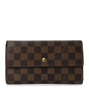 LOUIS VUITTON Damier Ebene Porte Tresor International Wallet