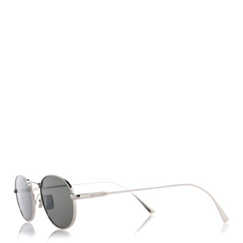 SAINT LAURENT Metal Aviator Sunglasses SL799 Silver Gray