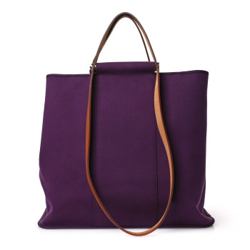 HERMES Toile Cabag 42 Prune