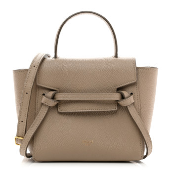 CELINE Grained Calfskin Pico Belt Bag Light Taupe