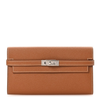 HERMES Epsom Kelly Longue Wallet Gold