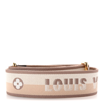 LOUIS VUITTON Jacquard Speedy Bandouliere 20 Shoulder Strap Beige Brown