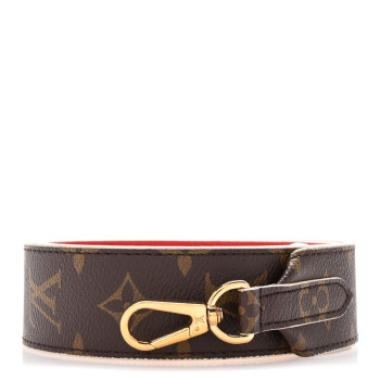 LOUIS VUITTON Monogram Bandouliere Shoulder Strap Red
