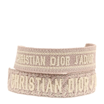 CHRISTIAN DIOR Woven Cotton J'Adior Friendship Bracelet Set Pink