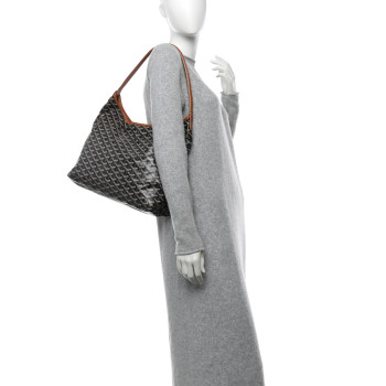 GOYARD Goyardine Boheme Hobo Black Gold