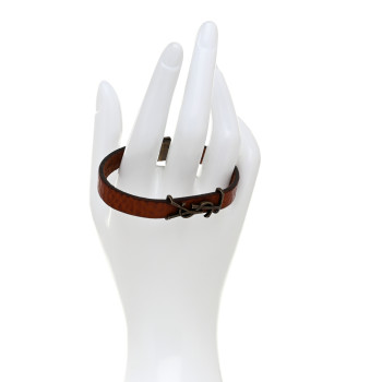 SAINT LAURENT Suede Opyum Bracelet L Dark Land